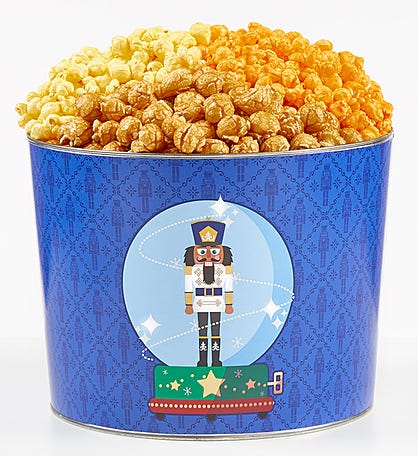 Nutcracker Cheer Popcorn Tins